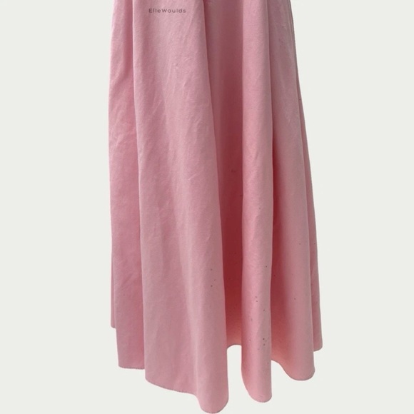 Staud $695 Joy Gown Pink Square Neck Cotton US Size 6 - Picture 4 of 12